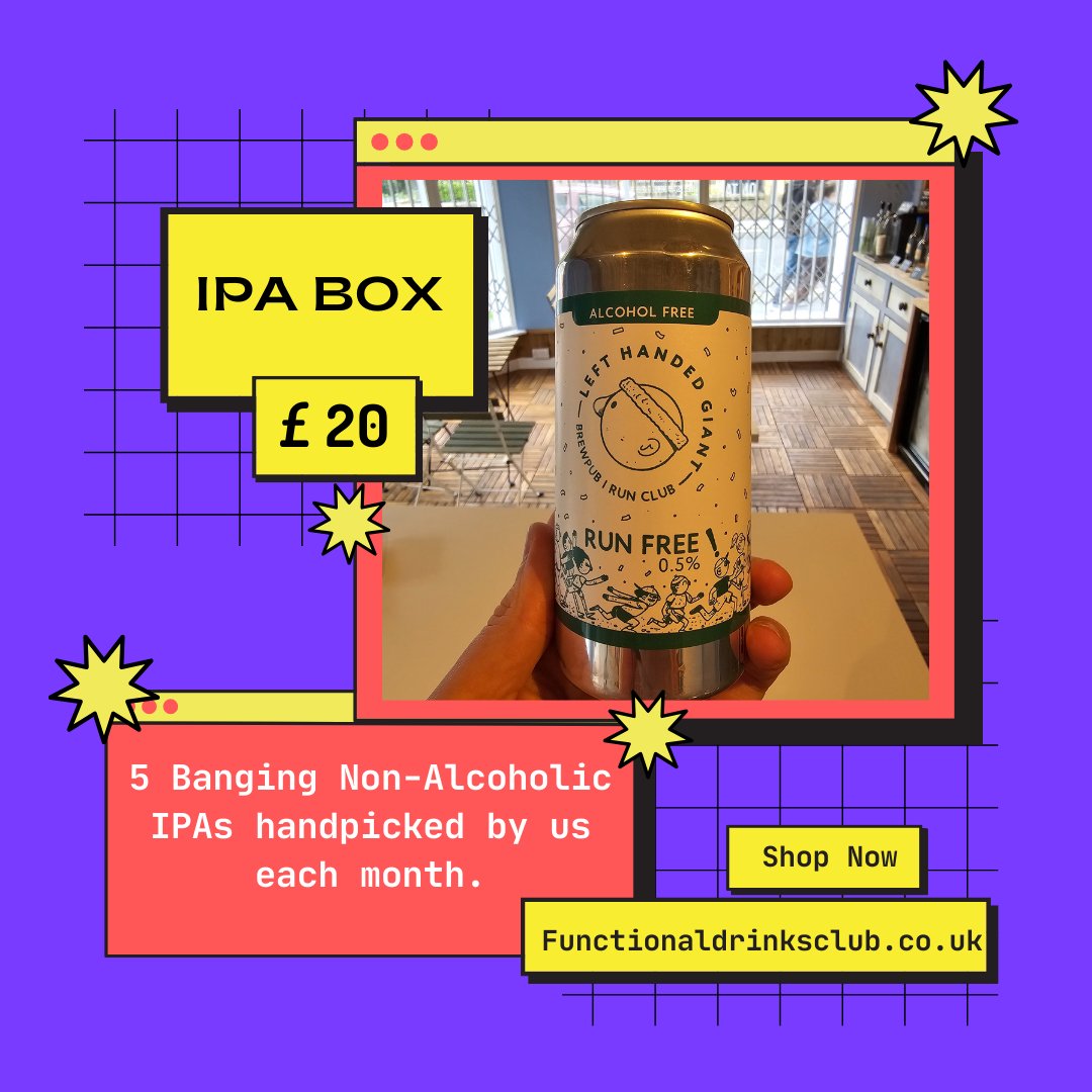 Curated Non - Alcoholic IPA Box - Functional Drinks Club