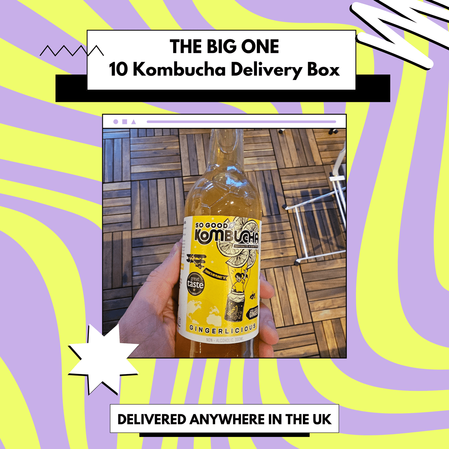 Kombucha Delivery Box - 10 Bottles - Functional Drinks Club