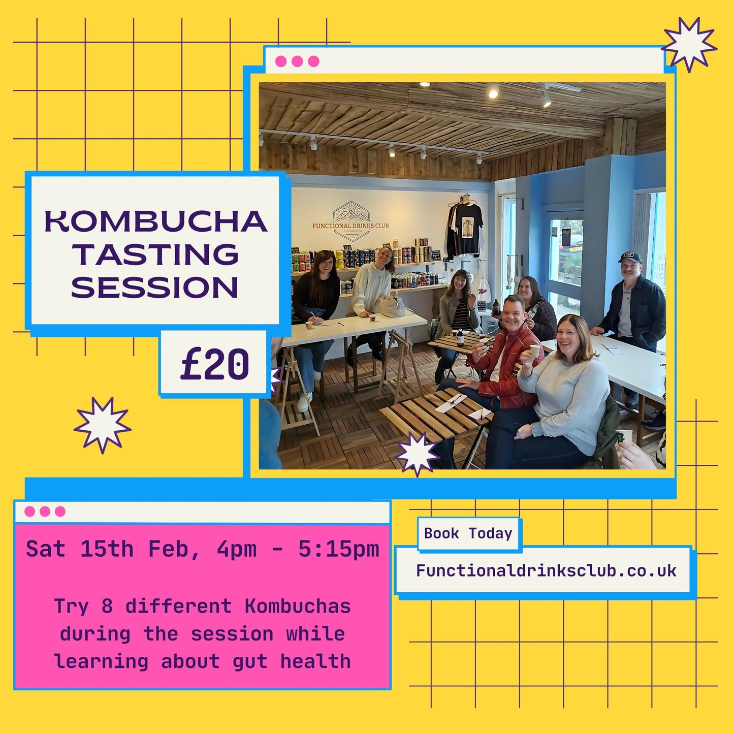 Kombucha Tasting Session on Sat 15th Feb at 4pm to 5:15pm - Functional Drinks Club