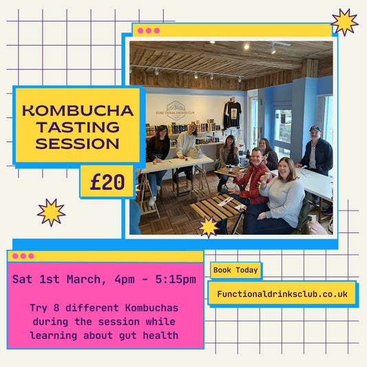 Kombucha Tasting Session on Sat 1st March at 4pm to 5:15pm - Functional Drinks Club